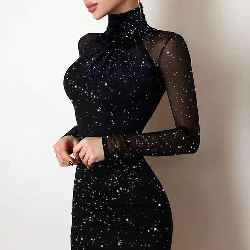 Black Mesh Dress