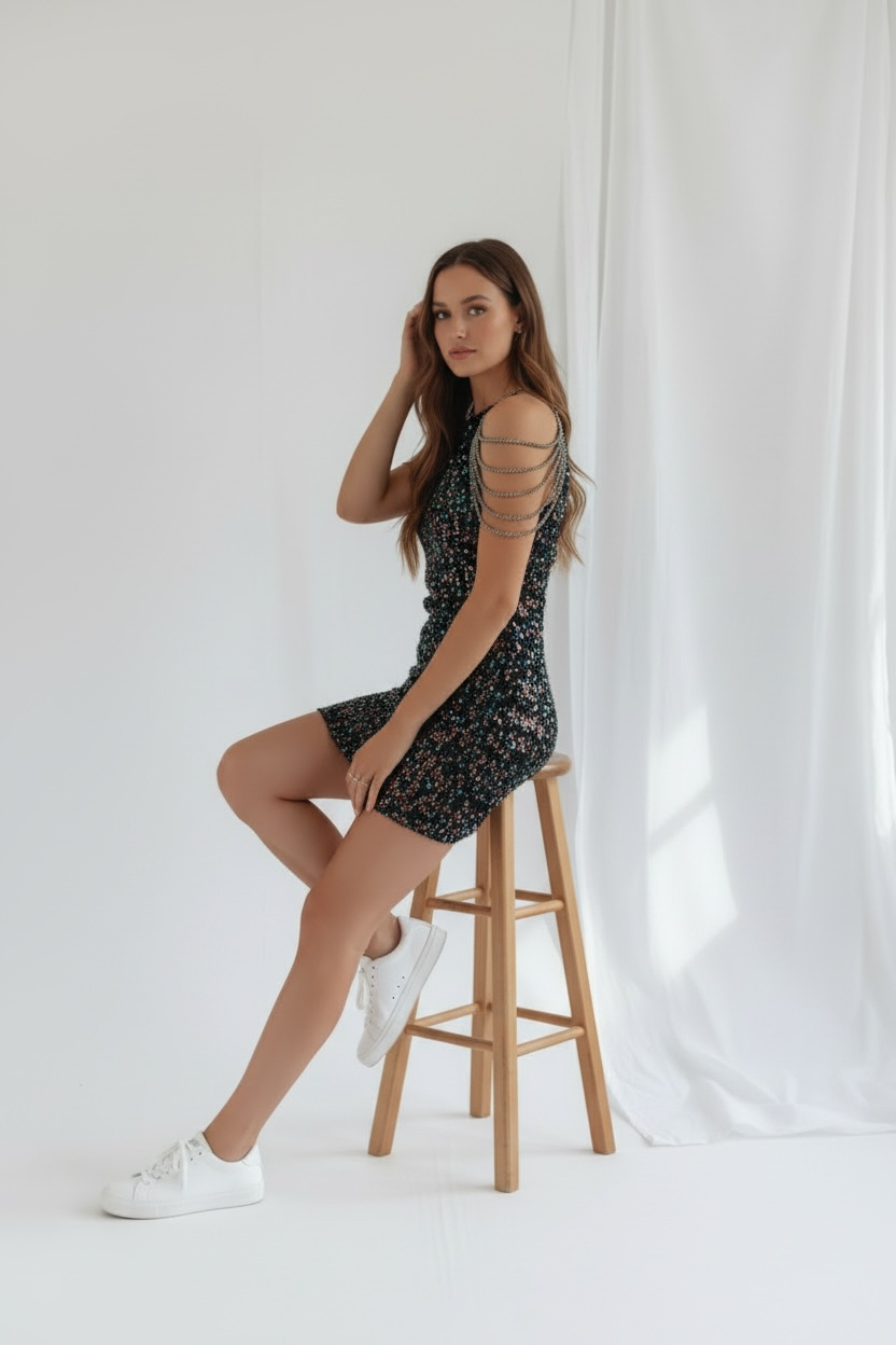 Fringe Evening Dress