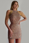 Fringe Evening Dress