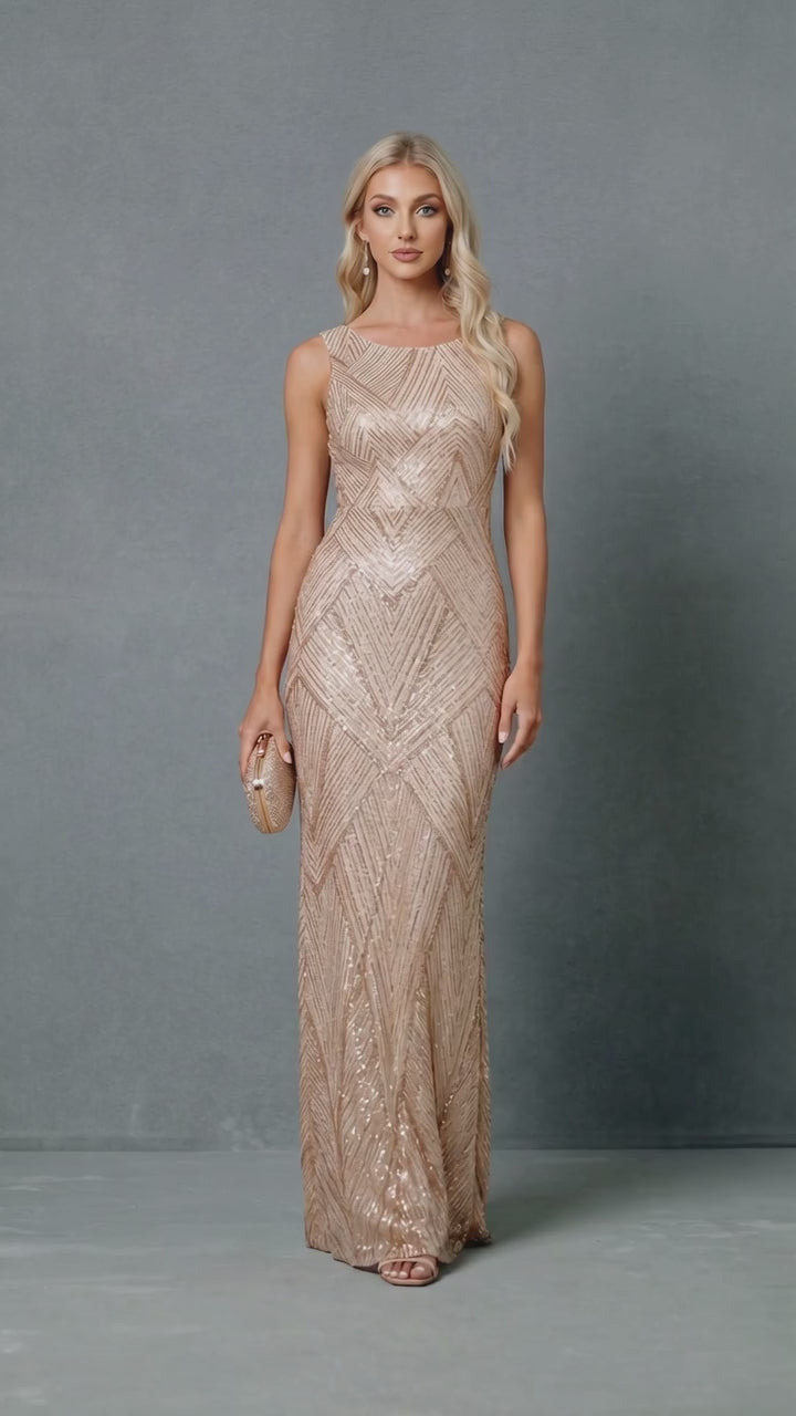 Sleeveless Round Neck Dress