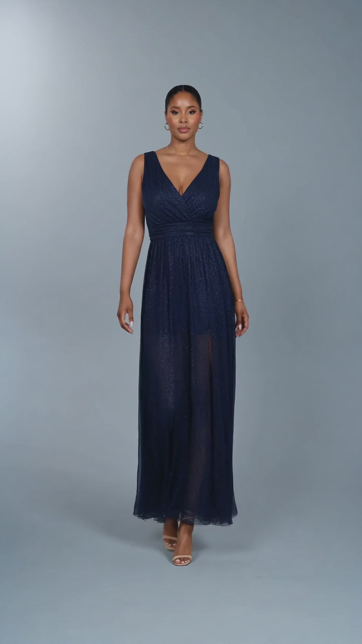Navy Tulle Dress