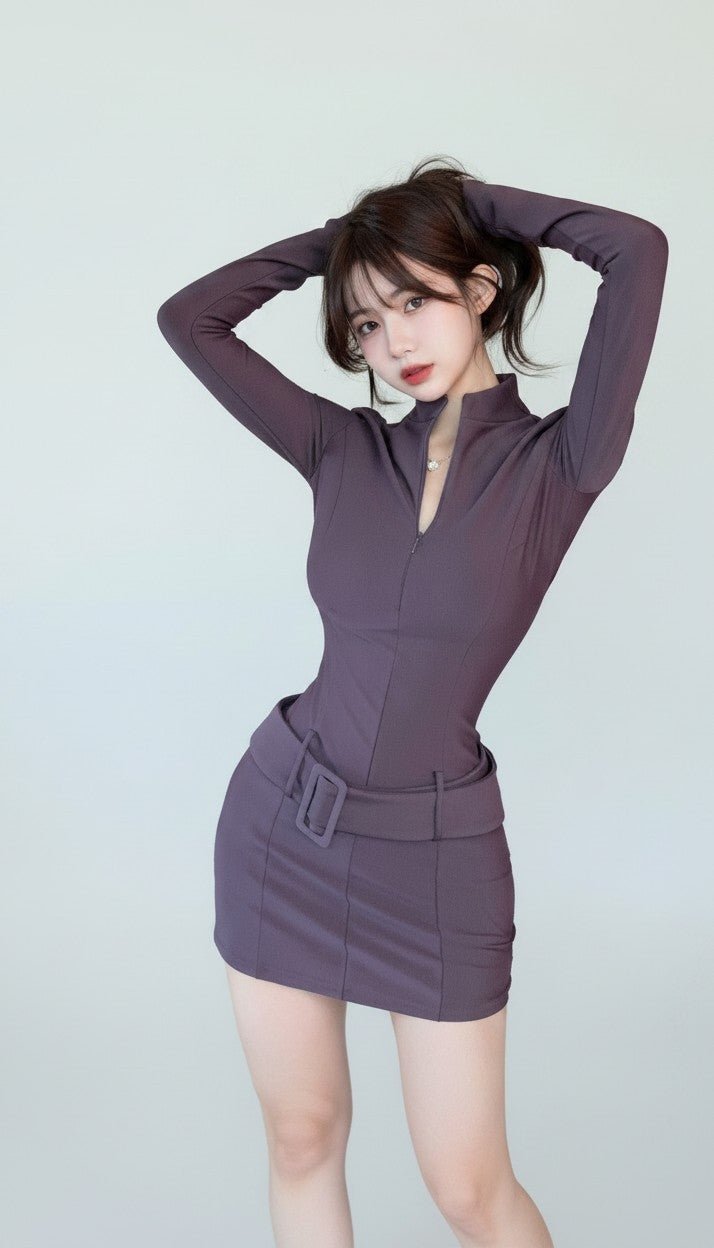 Purple Bodycon Dress